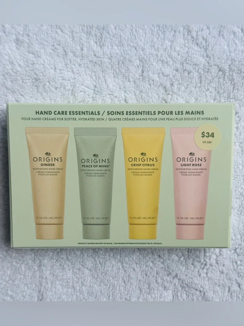 Origins HAND CREAM ESSENTIALS SET 30ml X 4 BRAND NEW/SEALED